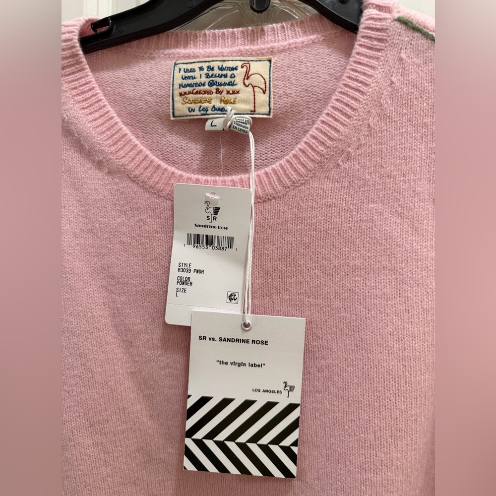 Chaser Bubble Powder Pink Sweater Sandrine Rose - Picture 5 of 7